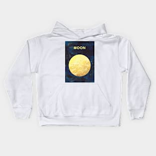 Moon Poster Kids Hoodie